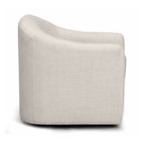 Thao Contract-Grade Basketweave Fabric Swivel Accent Chair - View 4