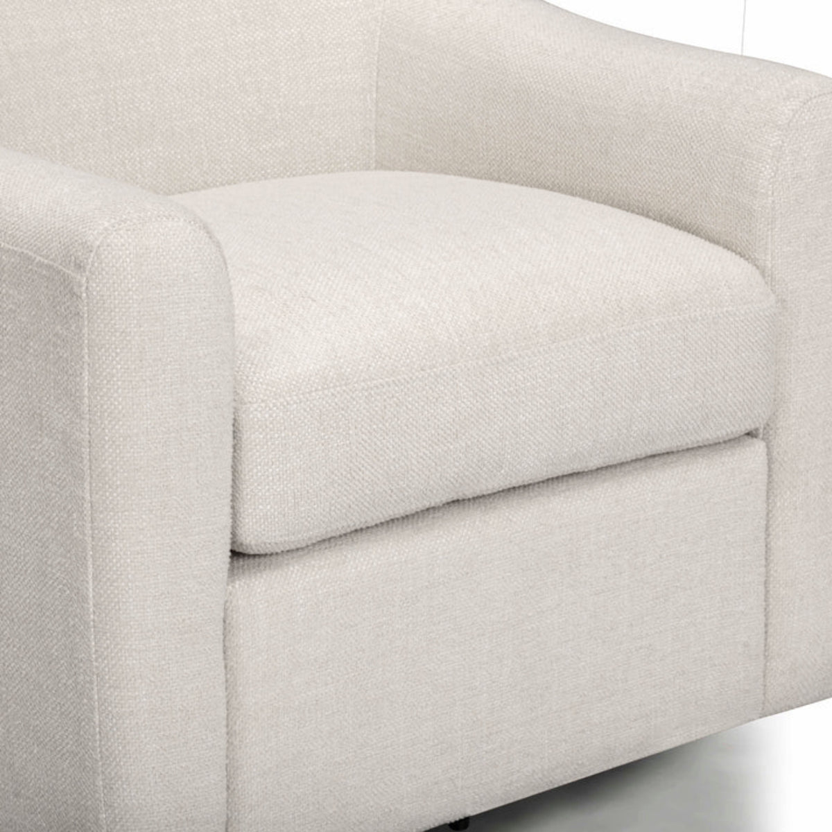 Thao Contract-Grade Basketweave Fabric Swivel Accent Chair - View 6