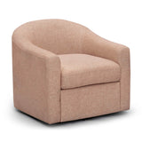 Thao Contract-Grade Basketweave Fabric Swivel Accent Chair - View 8