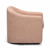 Thao Contract-Grade Basketweave Fabric Swivel Accent Chair - View 11