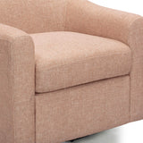 Thao Contract-Grade Basketweave Fabric Swivel Accent Chair - View 13