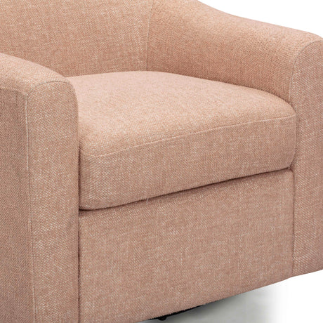 Thao Contract-Grade Basketweave Fabric Swivel Accent Chair - View 13
