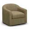 Thao Contract-Grade Basketweave Fabric Swivel Accent Chair - View 15