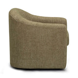 Thao Contract-Grade Basketweave Fabric Swivel Accent Chair - View 18