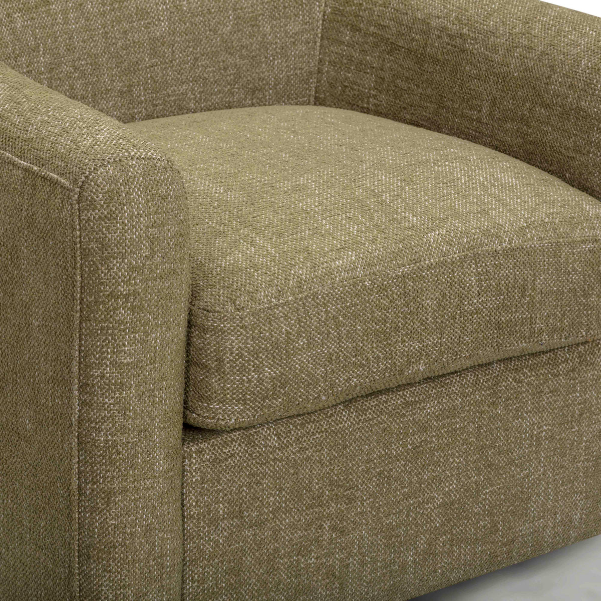Thao Contract-Grade Basketweave Fabric Swivel Accent Chair - View 20