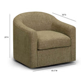 Thao Contract-Grade Basketweave Fabric Swivel Accent Chair - View 21