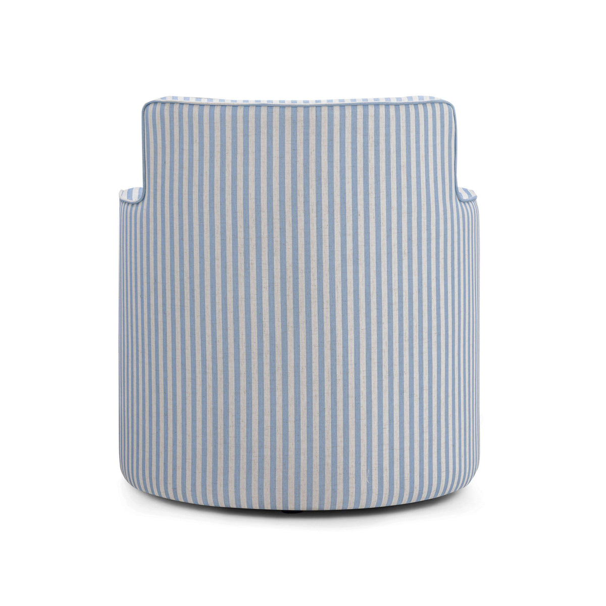 Passe Striped Linen Swivel Accent Chair - View 6