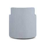 Passe Striped Linen Swivel Accent Chair - View 6
