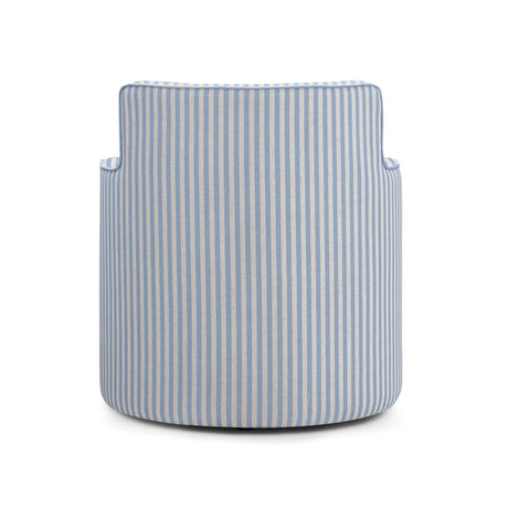Passe Striped Linen Swivel Accent Chair - View 6