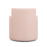 Passe Striped Linen Swivel Accent Chair - View 13