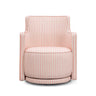 Passe Striped Linen Swivel Accent Chair - View 10