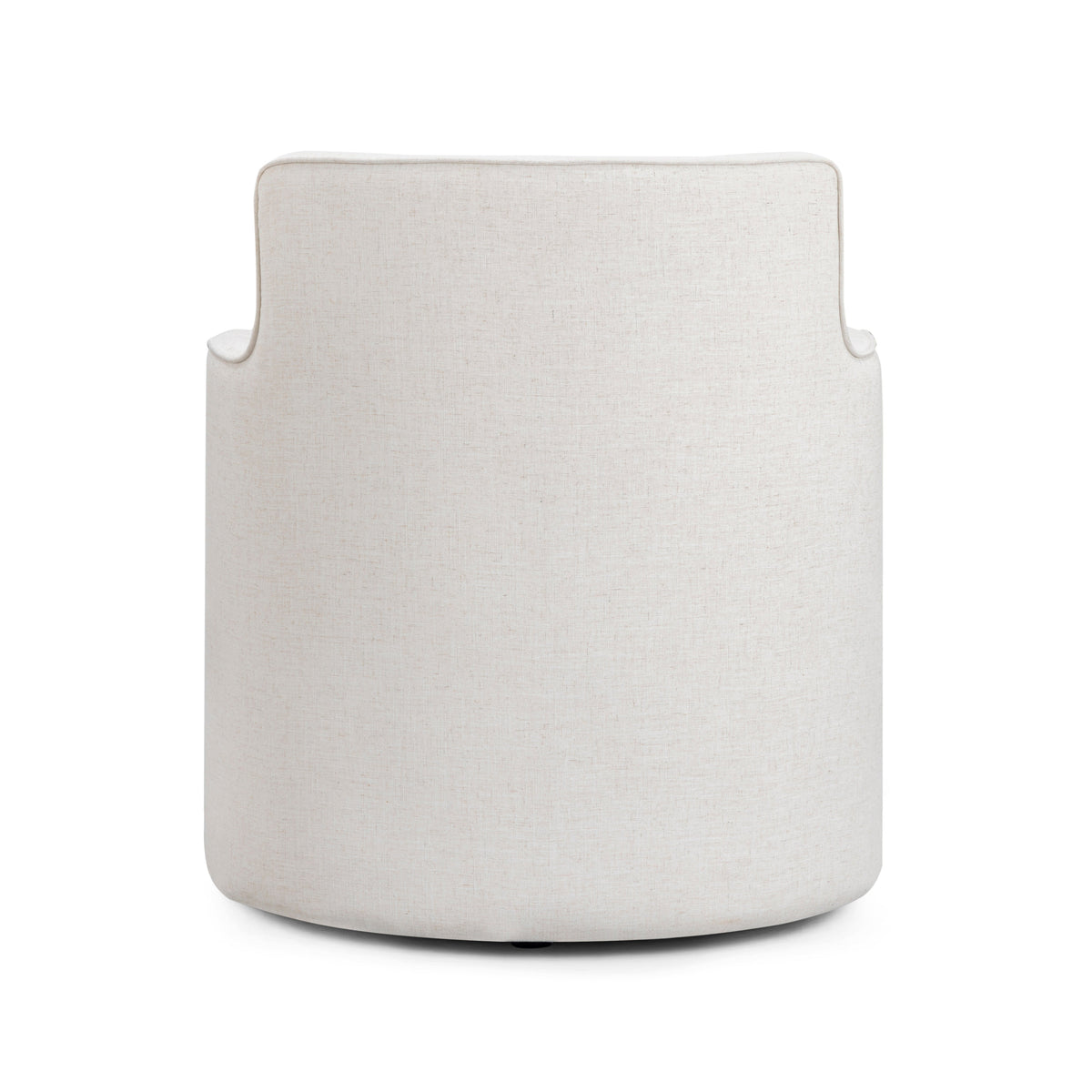 Passe Cream Upcycled Performance Linen Swivel Accent Chair - View 6