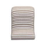 Senna Taupe Organic Stripes Contract-Grade Jacquard Fabric Accent Chair - View 7