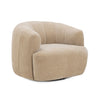 Jasmine Upcycled Contract-Grade Basketweave Fabric Swivel Accent Chair - View 1