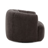 Jasmine Upcycled Contract-Grade Basketweave Fabric Swivel Accent Chair - View 11