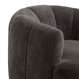 Jasmine Upcycled Contract-Grade Basketweave Fabric Swivel Accent Chair - View 12