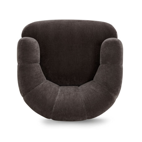 Jasmine Upcycled Contract-Grade Basketweave Fabric Swivel Accent Chair - View 14