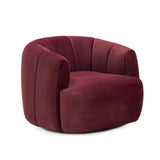 Jasmine Performance Velvet Swivel Accent Chair - View 1