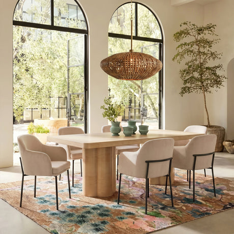 Sydney Performance Velvet Armchair - Set of 2 - View 10