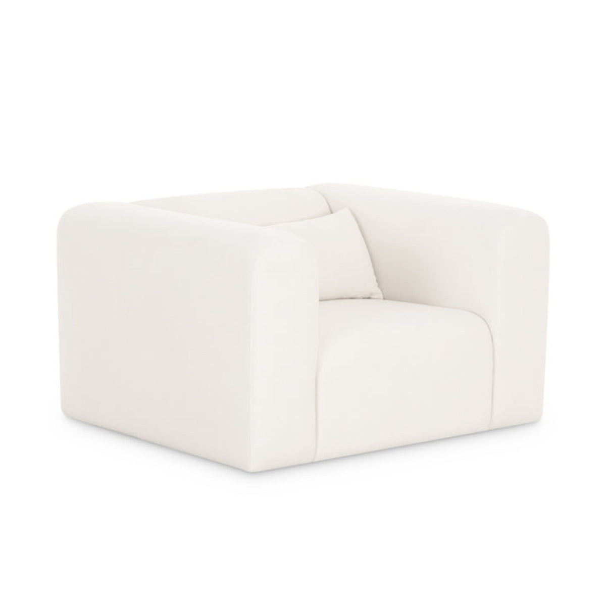 Tarra Cream Performance Chenille Accent Chair - View 1