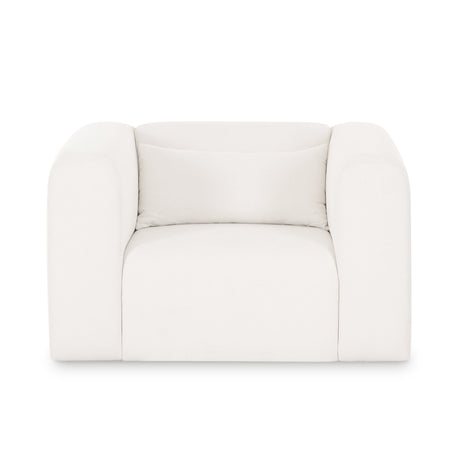 Tarra Cream Performance Chenille Accent Chair - View 3