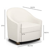 Cettie Performance Velvet Accent Chair - View 7