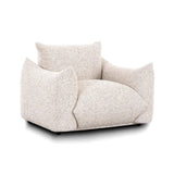 Saint Tropez Nubby Fabric Armchair in Sand - View 1