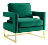 Avery Velvet Accent Chair
