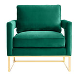 Avery Velvet Accent Chair