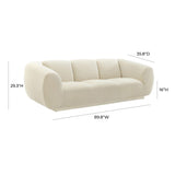 Emmet 90" Velvet Sofa