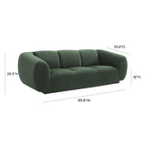 Emmet 90" Velvet Sofa