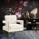 Avery Velvet Accent Chair