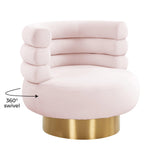 Naomi Velvet Swivel Chair