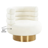 Naomi Velvet Swivel Chair