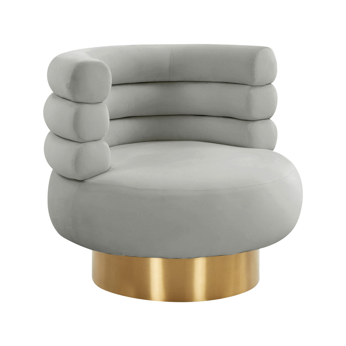 Naomi Velvet Swivel Chair