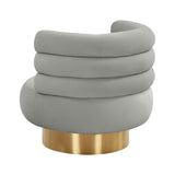 Naomi Velvet Swivel Chair