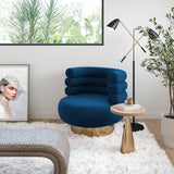 Naomi Velvet Swivel Chair