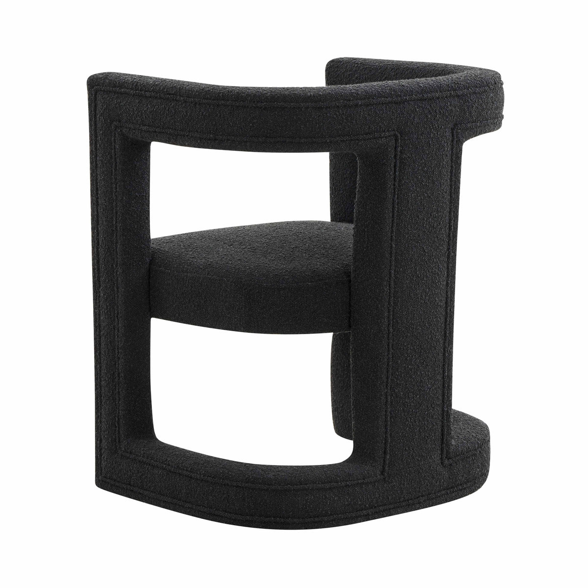 Ada Cga3d R Ada Black Boucle Chair – First of a Kind