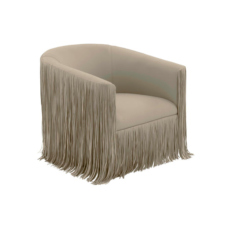 Shag Me Performance Vegan Leather Swivel Accent Chair - View 27