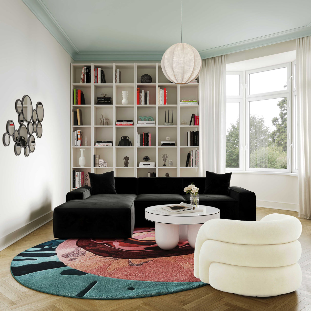 Slipper Upholstered Swivel Chair