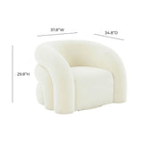 Slipper Upholstered Swivel Chair