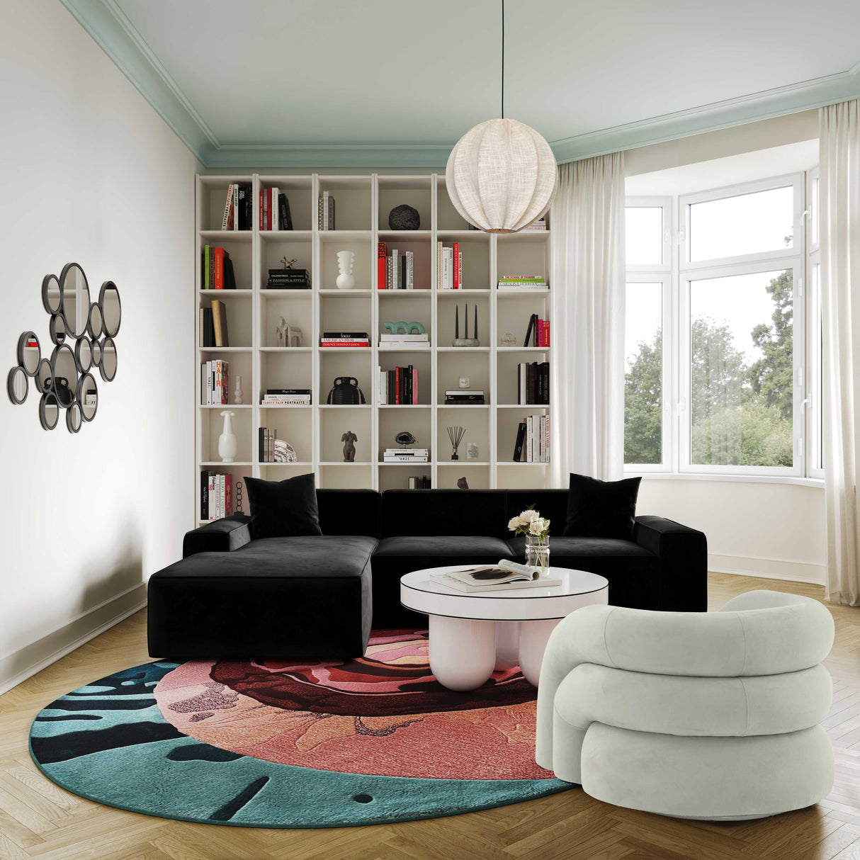 Slipper Upholstered Swivel Chair