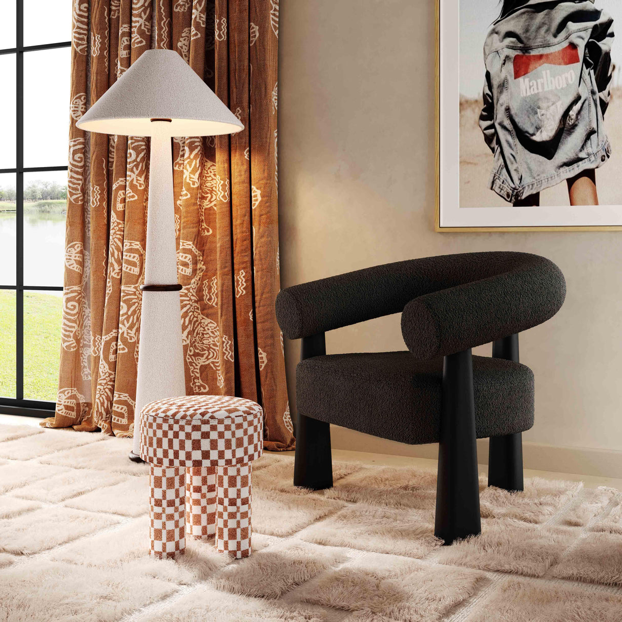 Spara Performance Boucle Accent Chair