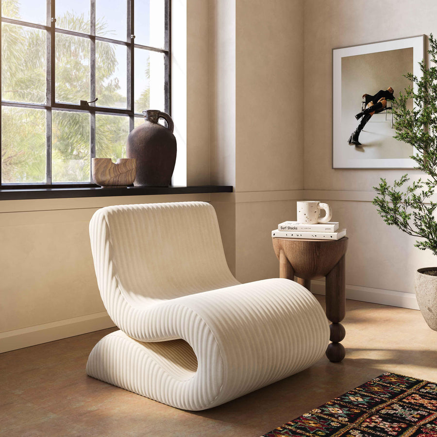 Senna Oversized Corduroy Accent Chair