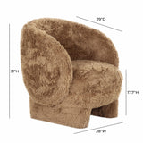 Kiki Vegan Shearling Accent Chair