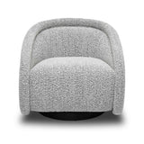 Rory Chocolate Brown Boucle Swivel Chair