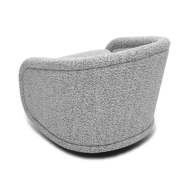 Rory Chocolate Brown Boucle Swivel Chair