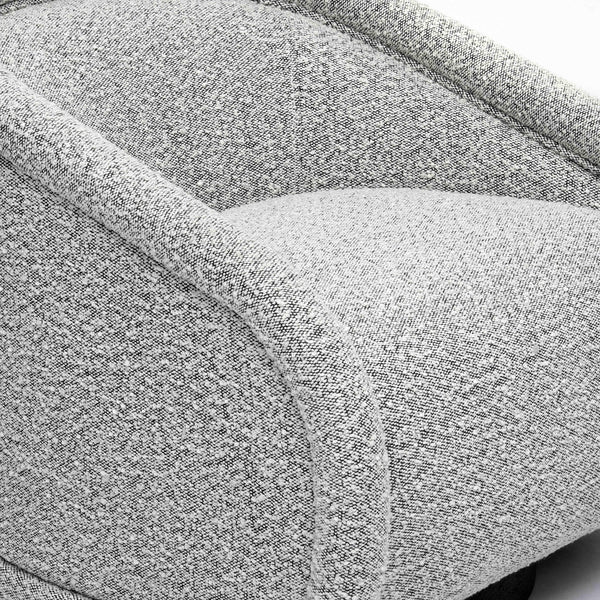 Rory Chocolate Brown Boucle Swivel Chair