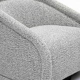 Rory Chocolate Brown Boucle Swivel Chair