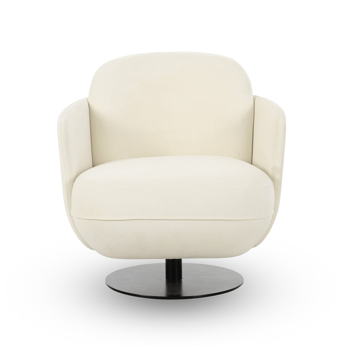 Solange Velvet Swivel Chair
